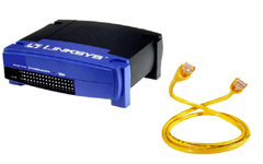 Networking router & cable image